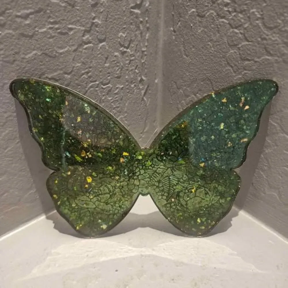 Handmade Resin Butterfly Wall Hanging